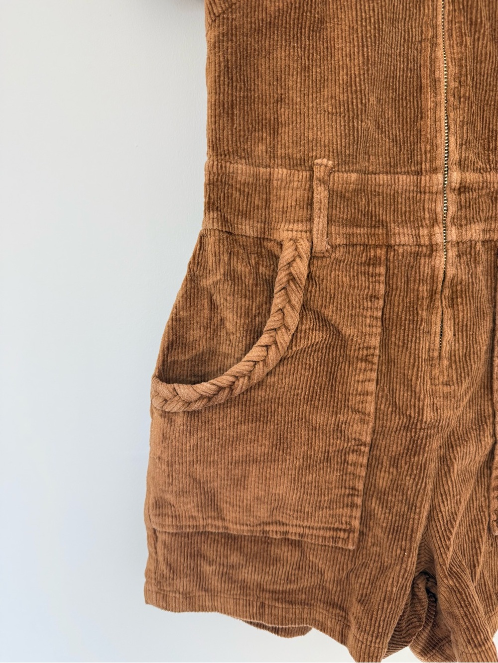 Show Me Your MuMu Brown Corduroy Outlaw Romper - Picture 3 of 7